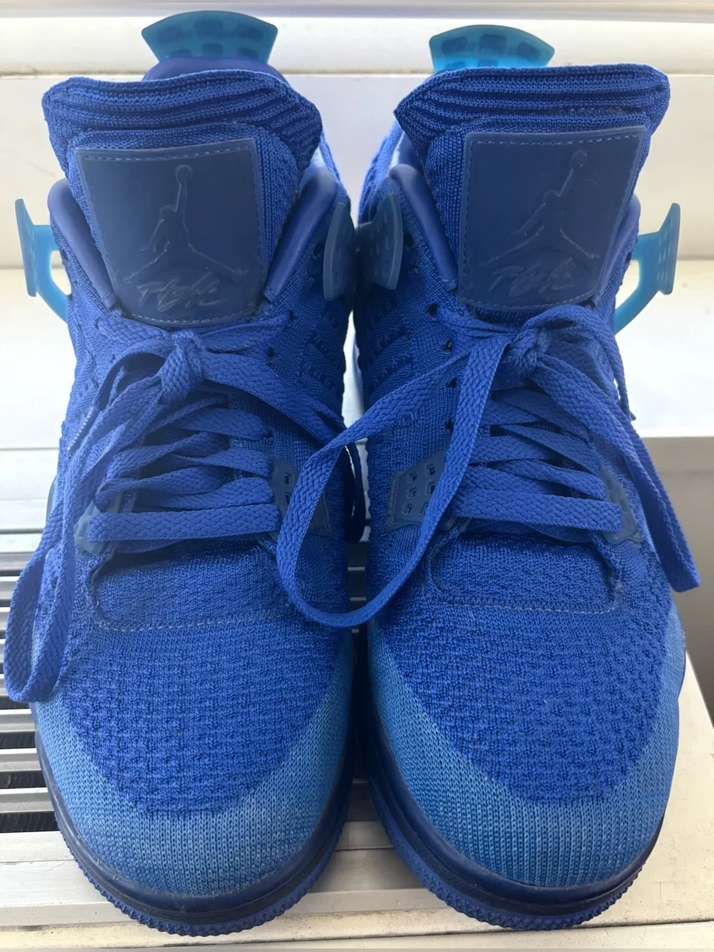 Nike 2019 Limited Air Jordan 4 Retro Flyknit Hyper Royal Men’s Size 10 Like New